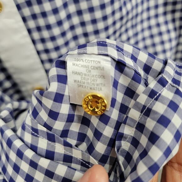 CRAIG TAYLOR MIA GINGHAM BUTTON SHIRT, SIZE L - Picture 8 of 10